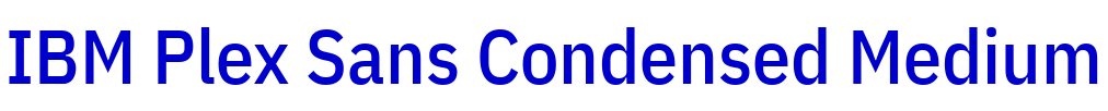 IBM Plex Sans Condensed Medium Schriftart
